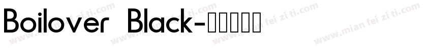 Boilover Black字体转换